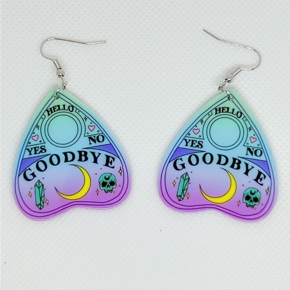Ouija Board Planchette Dangle Earrings